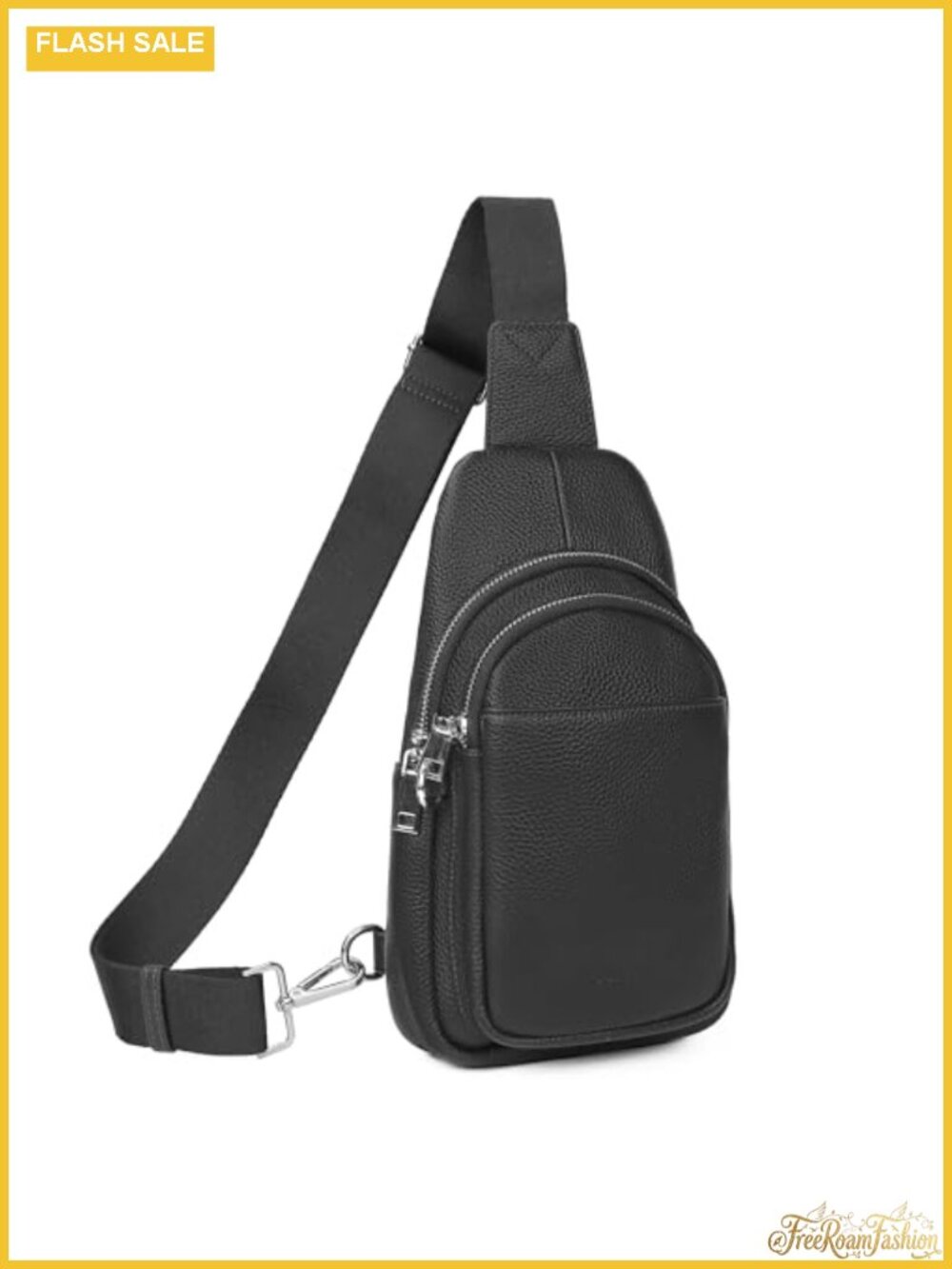 Genuine Leather Sling Bag Anti-Theft Crossbody RFID Travel Purse